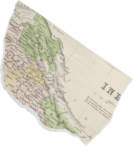 Scanned Weathered Map Scrap